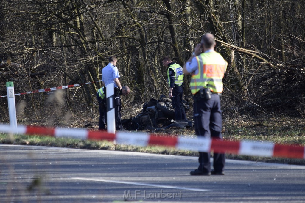 Schwerer VU Krad Fahrrad Koeln Porz Alte Koelnerstr P157.JPG - Miklos Laubert